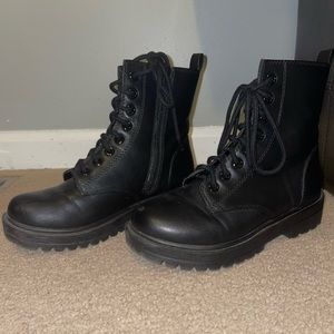 SHEIN Black Combat Boots